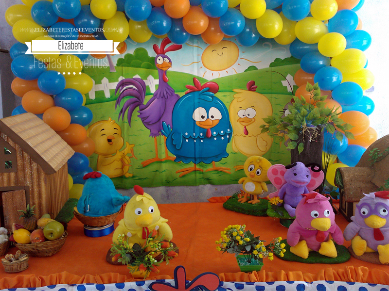 Decoracao infantil tema galinha pintadinha01